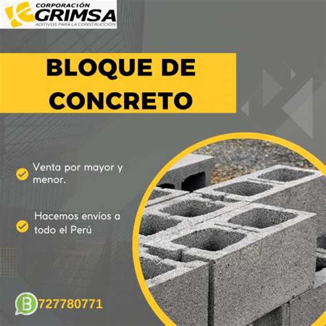 Bloques Y Ladrillos De Concreto Por Mayor Y Menor En Lima Otros