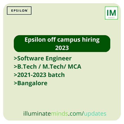 Epsilon Off Campus Hiring Software Engineer B Tech M Tech