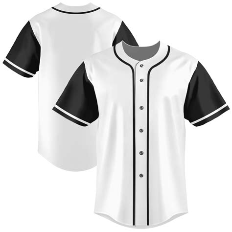 Mens White Baseball Jersey Blank Plain Button Down Shirts Short Sleeve