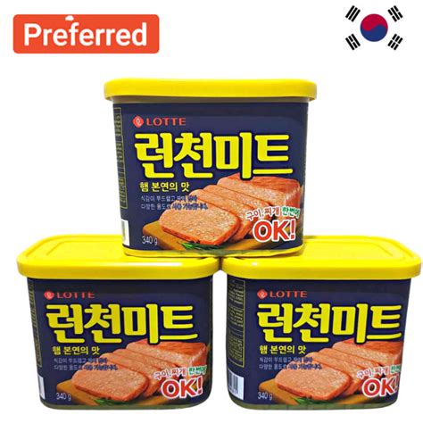 3 PCS PROMO AUTHENTIC HANSUNG LOTTE OFOOD DONGWON KOREAN LUNCHEON MEAT