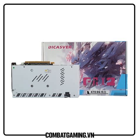 VGA DICASVER RX 470 8GB WHITE - Combat PC Gaming Gear