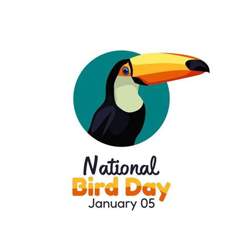 vector graphic of national bird day good for national bird day celebration. flat design. flyer ...