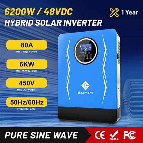 Sumry Hybrid Solar Inverter Off Grid Kw V Ac V A Mppt