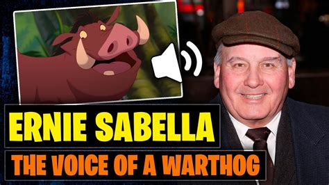 Ernie Sabella Voice Of Pumbaa