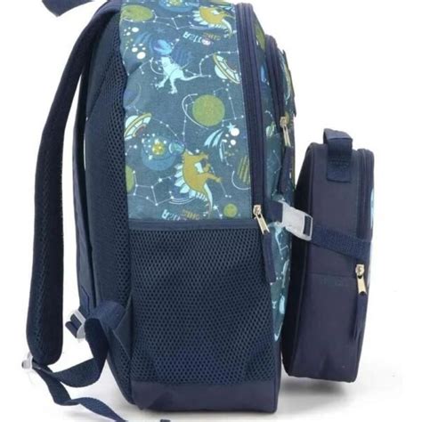 Mochila De Costa Up4you E Lancheira Dinossauro Luxcel Papelaria Pigmeu