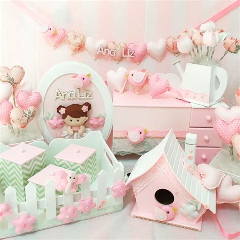 Kit De Decoracao Para Quarto De Bebe Jardim Encantado Elo7