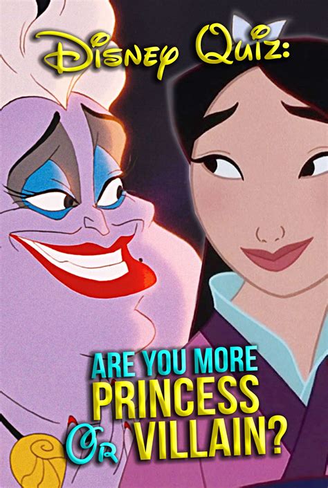Disney quiz are you more princess or villain – Artofit