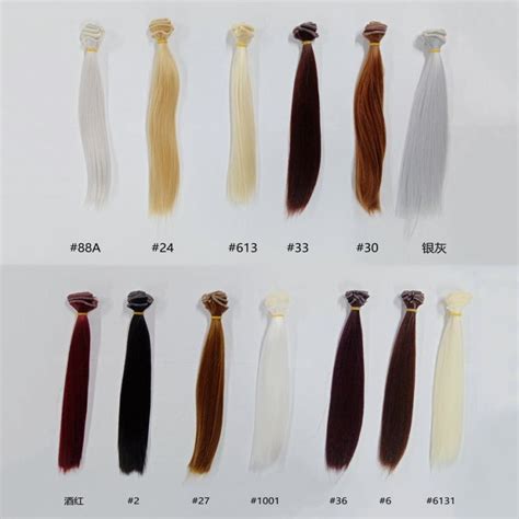 Long Straight Imported Soft Silk For Doll Hair Weft Fiber China Fiber