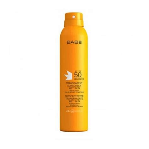 Babe Transparent Sunscreen Wet Skin Spf 50 200 Ml Dermoailem