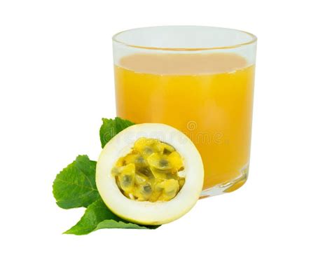 Passion Fruit And Juice In Glass Stock Image Image Of Drink Summer 146360909