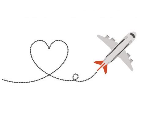 Dizem Que O Seu Coracao Voa Mais Que Aviao - Avião voando com coração | Vetor Premium | Vector, Gif gifts, Freepik