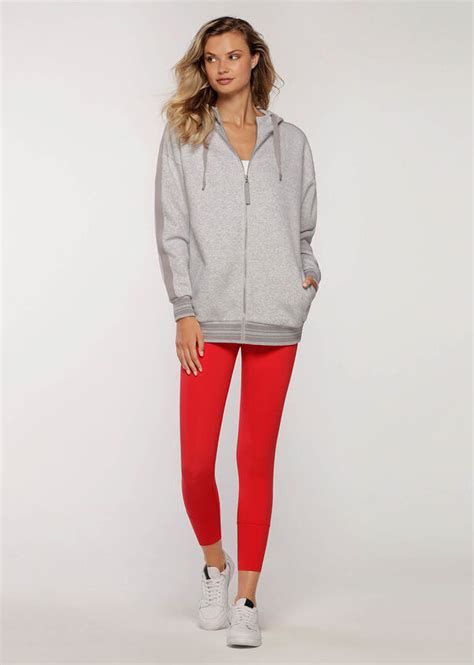 All Sport Zip Thru Hoodie Grey Lorna Jane Nz