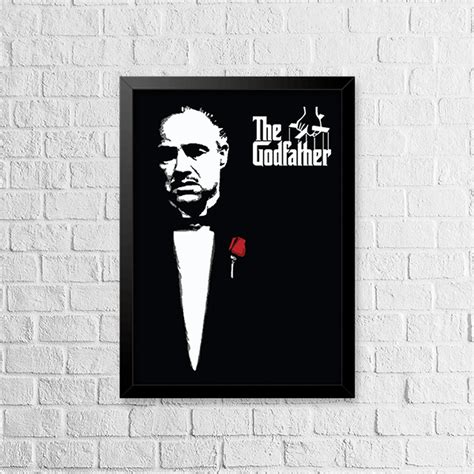 Quadro O Poderoso Chefão - Quadro Com Moldura The Godfather O Poderoso Chefão Vito Corleone ...
