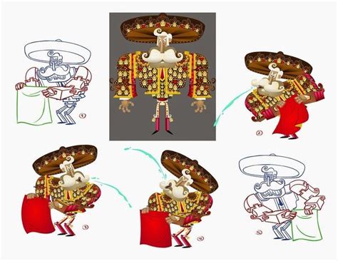 Several Assets That I Sculpted And Modeled For The Book Of Life Book