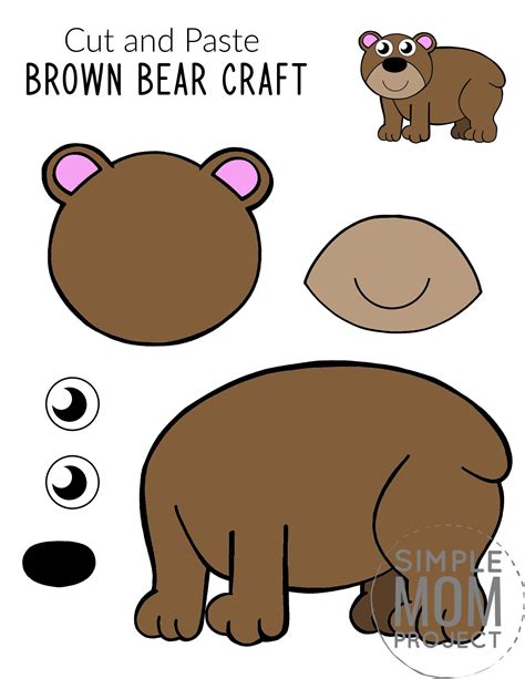 Free Printable Brown Bear Craft for Kids - Simple Mom Project