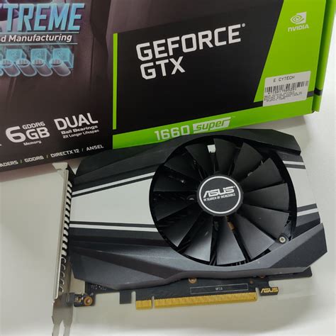 Asus GeForce Phoenix GTX1660 Super OC Edition 6GB GDDR6 - PH-GTX1660S ...