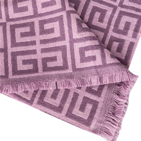 Givenchy Purple Logo Wool Scarf My Luxury Bargain South Africa