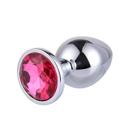 M Rosered Plug Anal à Forme de Cœur en Acier Inoxydable ou Godemichet Accessoire de