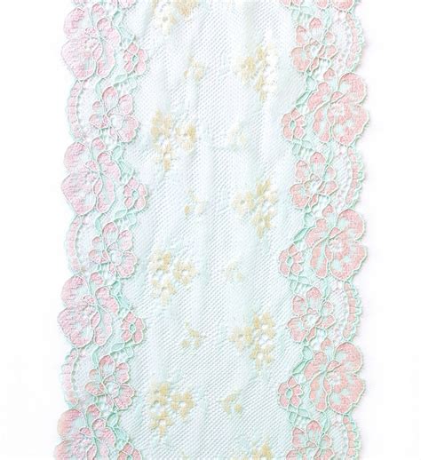 Colorful Stretch Lace Floral Lingerie Lace Trim Elastic Lace Etsy