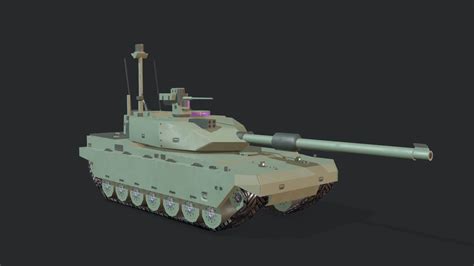 Modern MBT Tank - 3D Model by PaburoVIII