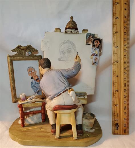 Triple Self Portrait Norman Rockwell 3
