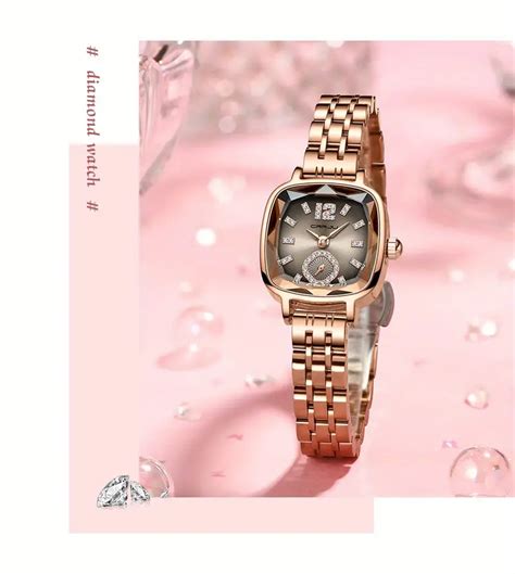 Womens Dial Cutting Watch Luxury Rhinestone Quartz Watch Temu