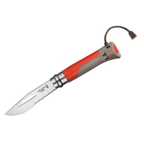 Opinel Couteau Pliant No 08 Outdoor Inoxydable Red Brown BIKE24