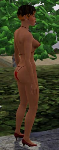 Af CARTOON String Bikini Outfit The Sims LoversLab