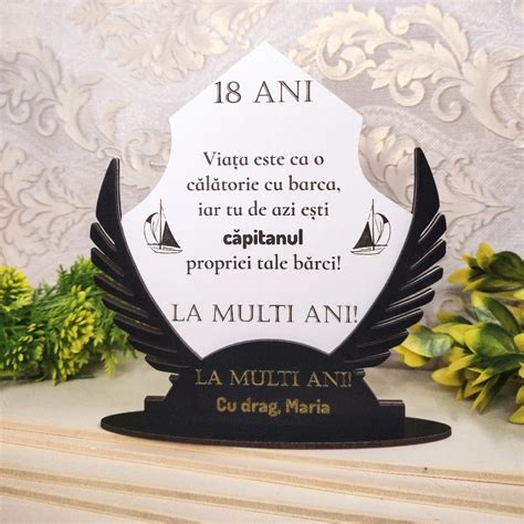 Cadou 18 ani - placheta mdf