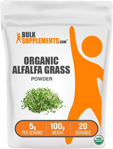 Amazon Bulksupplements Organic Alfalfa Powder Alfalfa Grass