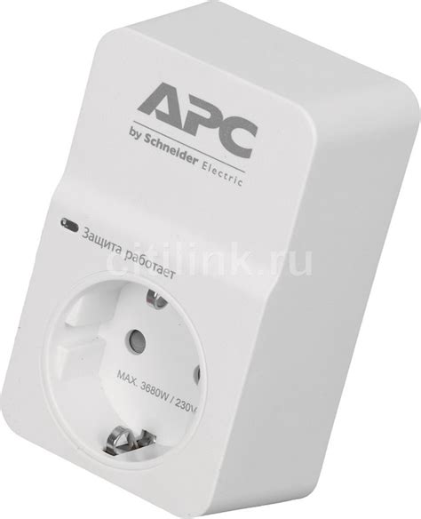 Характеристики Сетевой фильтр APC PM1W-RS, белый(восстановленный ...