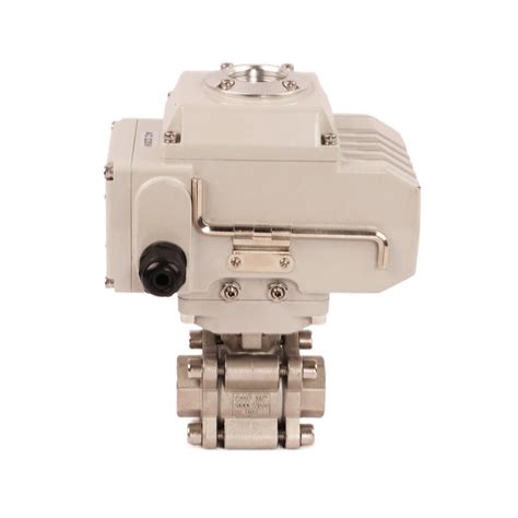 4 20mA 24V DC Stainless Steel Flanged Automatic Ball Valve High