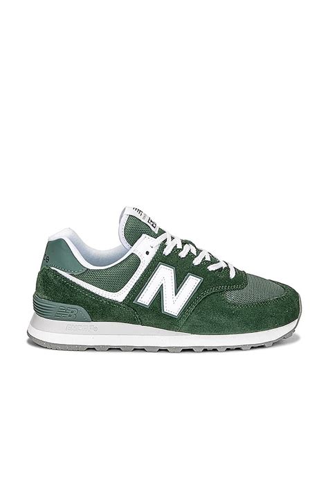 New Balance New Balance U574V2 in GREEN & WHITE | REVOLVE