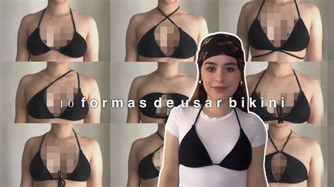 Como Usar Un Top Bikini Tri Ngulo De Diferentes Formas Youtube