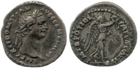 Quinarius Domitian P M Tr Pot Iiii Imp Viii Cos Xi P P Victory