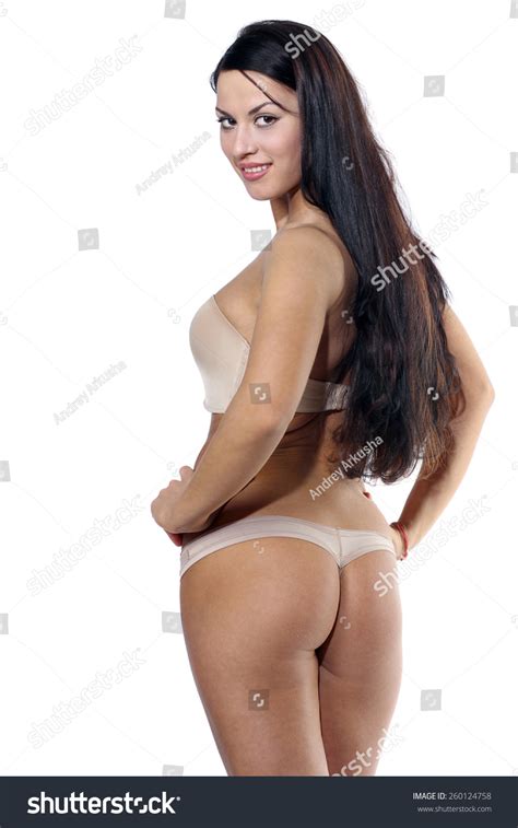 Sexy Bikini Model Isolated On White Stock Photo 260124758 Shutterstock