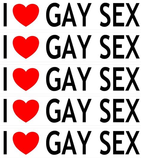 I Love Gay Sex Pack Car Bumper Laptop Window Decal Sticker Baked Bean Store