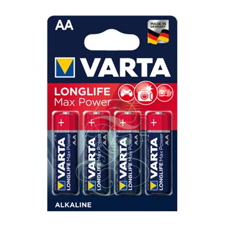 Varta Longlife Max Power Batterie Aa Mignon Lr6 4706 4er Pack