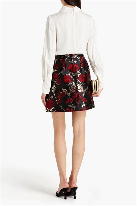 Dolceandgabbana Metallic Brocade Mini Skirt The Outnet