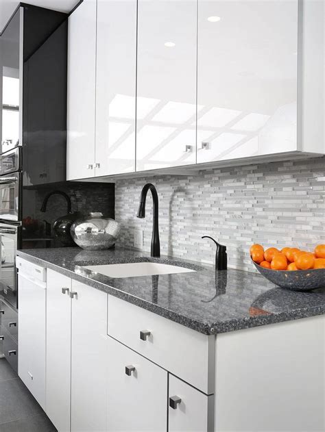 Modern White Marble Glass Kitchen Backsplash Tile Backsplash