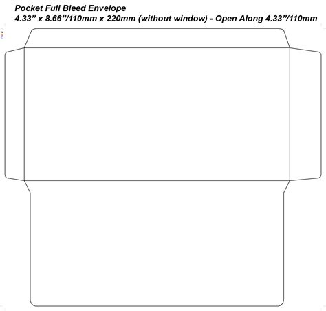 Printable Pocket Envelope Template