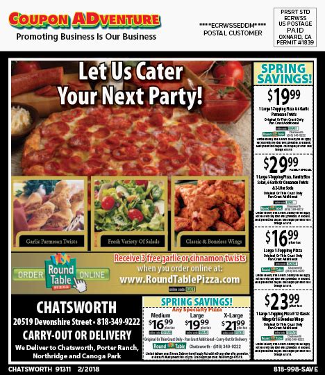 CH24 Round Table Pizza 91311 0218 | Coupon ADventures