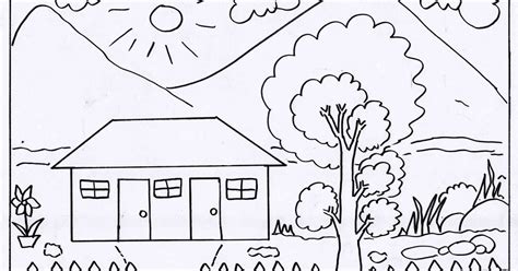 gambar pemandangan alam  mewarnai belajar mewarn vrogueco