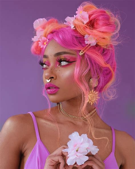 Monana Wig® 🔥hot Mixed Pink Colorshair Wave Wigb 100 High Density Hair