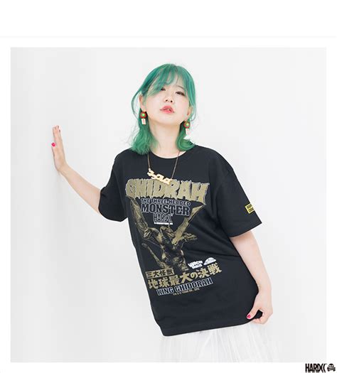 ハードコアチョコレート HARDCORE CHOCOLATE キングギドラ 引力光線ブラック SS TEE T 2014UR BK Tシャツ 半袖 カットソー 三大怪獣 地球最大の
