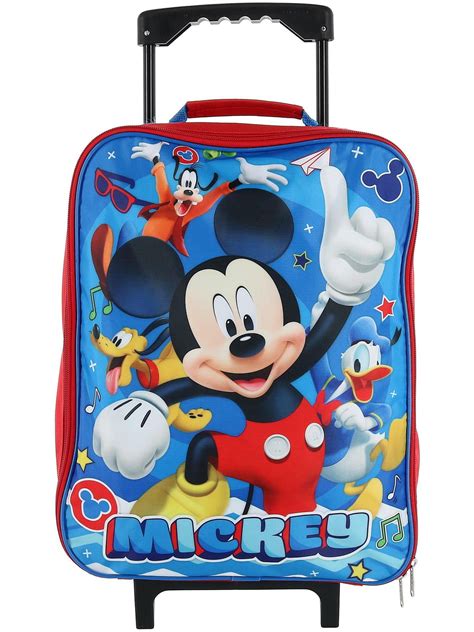 Disney Disney Kids Mickey Mouse Rolling Carry On Luggage Walmart