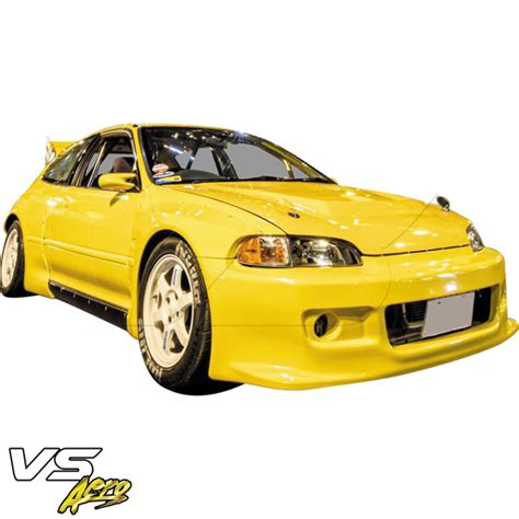 Vsaero Frp Tkyo Wide Body Fender Flares Front 40mm Honda Civic Eg 1992 1995 3dr Hatchback