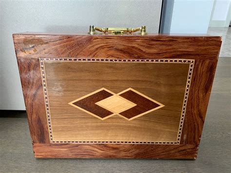 Mahjong Set Solid Wood Box Everything Else On Carousell