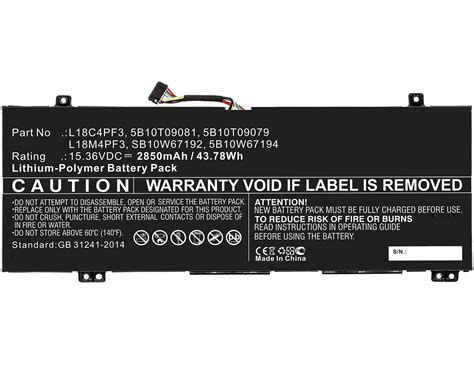 Lenovo Battery L18c4pf3 L18m4pf3 Empr