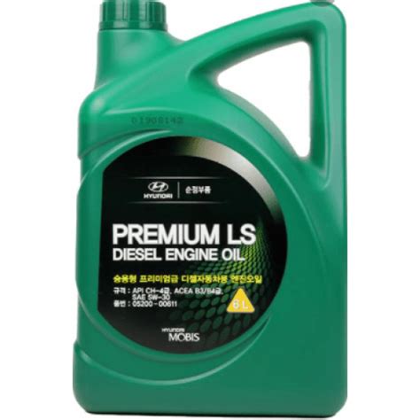 МОТОРНО МАСЛО HYUNDAI-KIA PREMIUM LS DIESEL ENGINE OIL 5W-30 6L